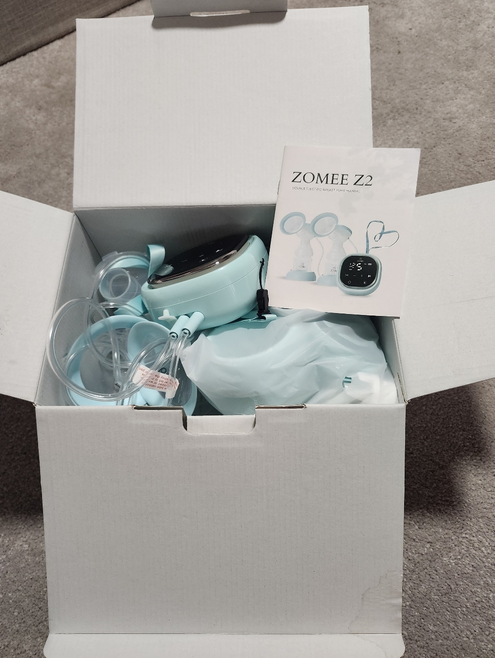 Zomee Z2 Double Electric Breast Pump With Box Hands-Free, Selling As Is Parts - Picture 5 of 7